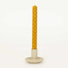 Afro Art Candle Minidot 2 pieces Mustard White