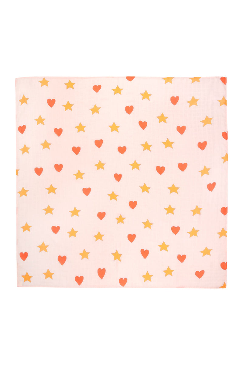 Tiny Cottons Hearts & Stars Pastel Pink