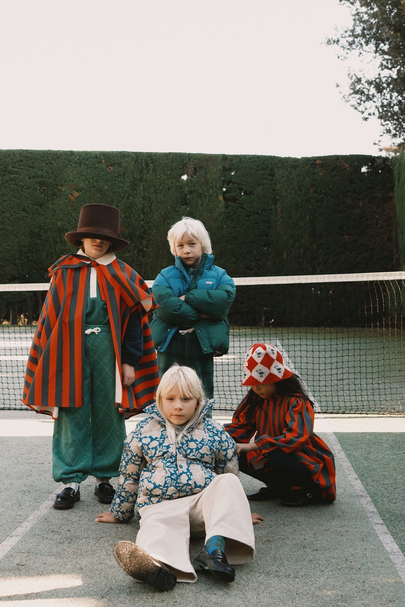Tiny Cottons wintercollectie kinderkleding en babykleding met zachte tinten en subtiele prints, verkrijgbaar bij Studio Play Antwerpen