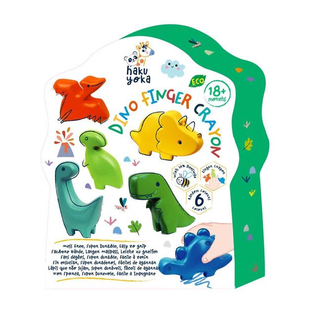Haku Yoka Dino Finger Crayon