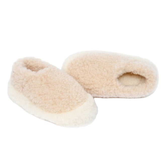 Yoko Wool Full Slippers Beige