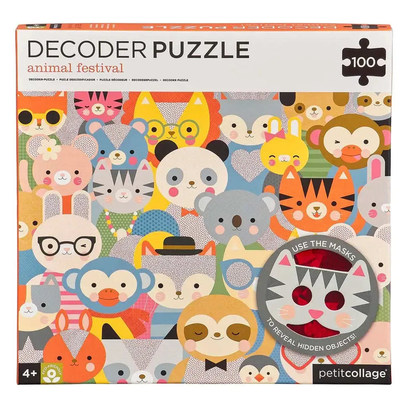 Petit Collage Decodeerpuzzel Dierenfestival