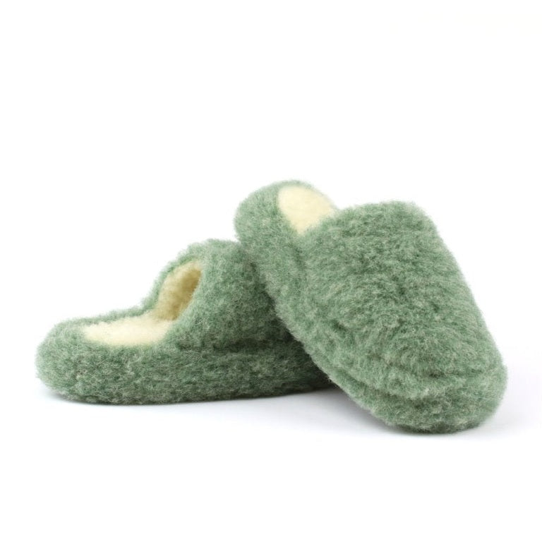 Yoko Wool Mule Green