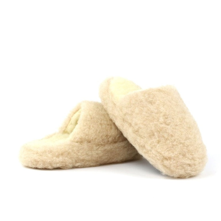 Yoko Wool Mule Beige