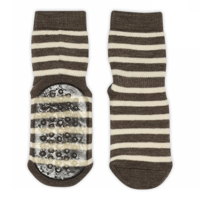 Mp Denmark Elis Socks Anti-Slip Brown Melange 351