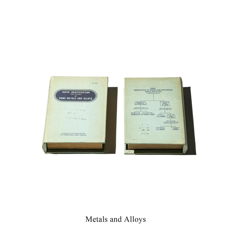 Puebco Empty Book Storage Box - Metals and Alloys