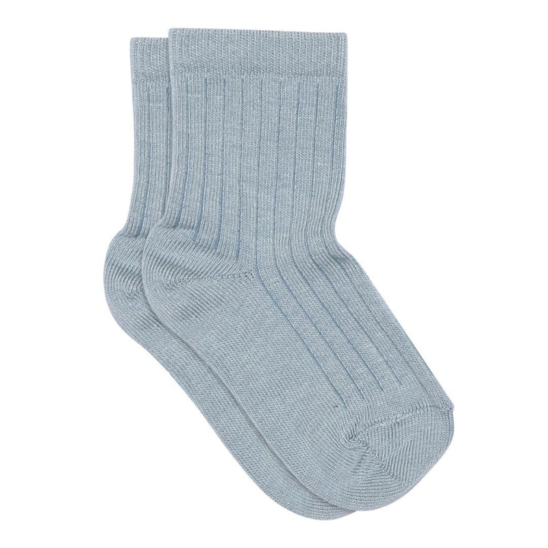 Mp Denmark Cotton Rib Socks Dusty Blue 1468