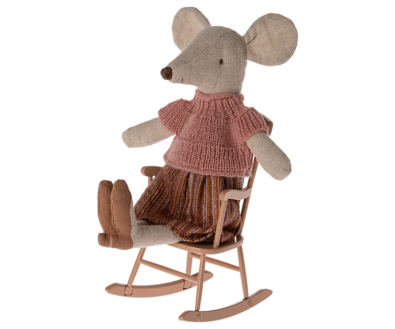 Maileg Rocking Chair, Mouse Dark Powder