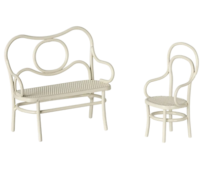 Maileg Café Set Mouse Small Off White