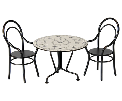 Maileg Dining Table Set W. Chairs Miniature