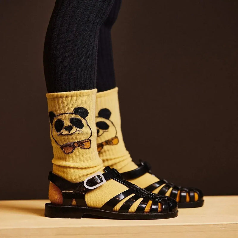 Mini Rodini Baby Cat & Panda 2-Pack Socks