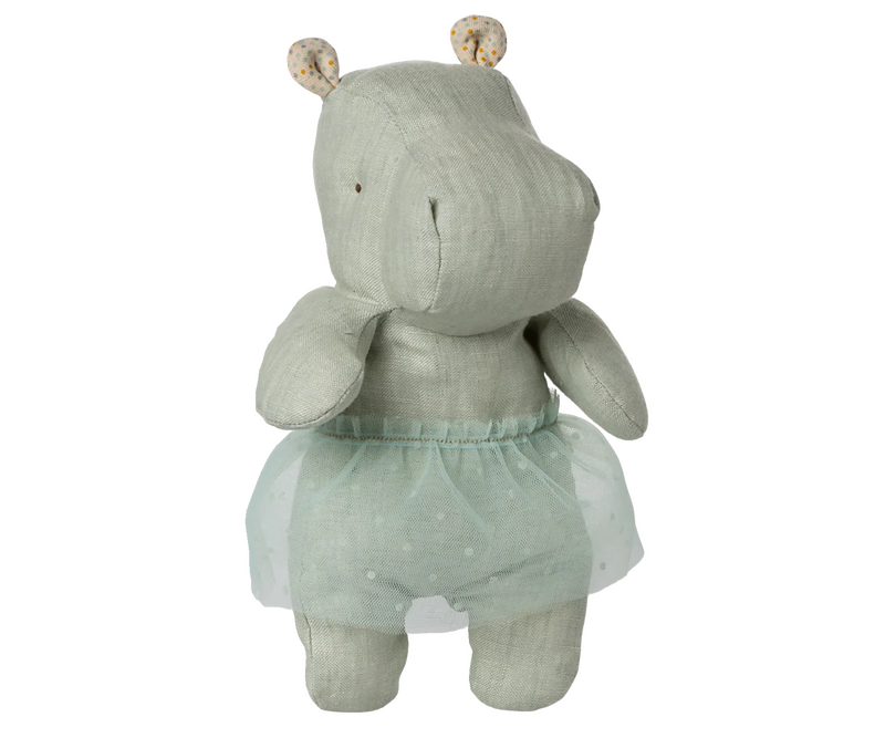 Maileg Hippo With Skirt Small Mint