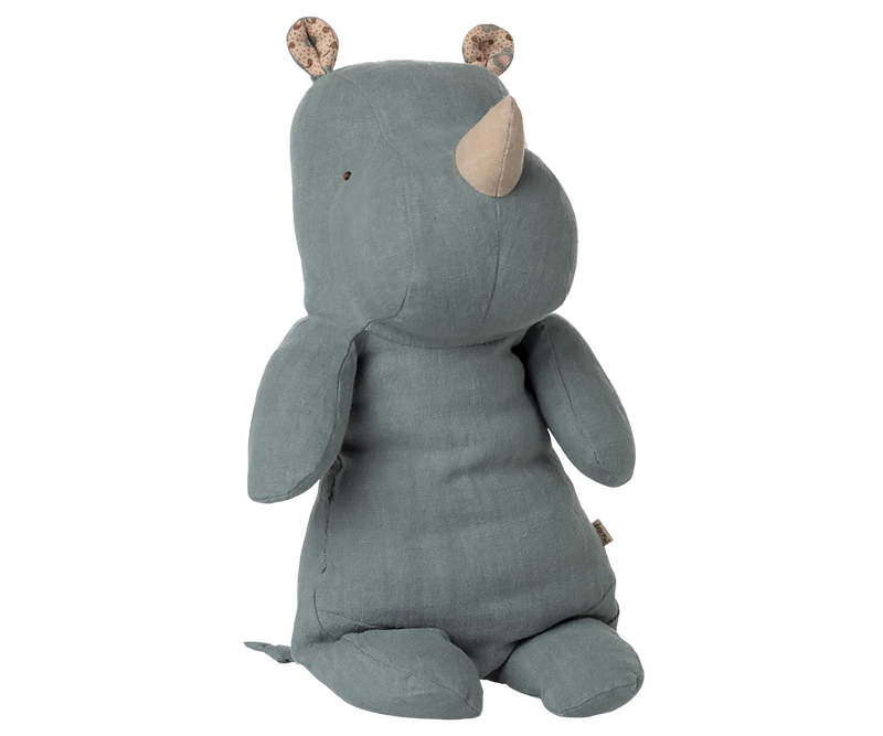 Maileg Rhino Medium Dusty Blue