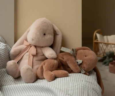Maileg Sleeping Bunny Plush Small Soft Brown