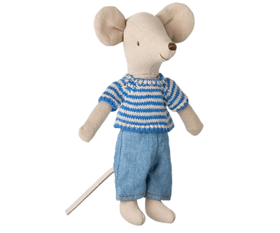 Maileg Knitted Sweater And Pants Big Brother Mouse