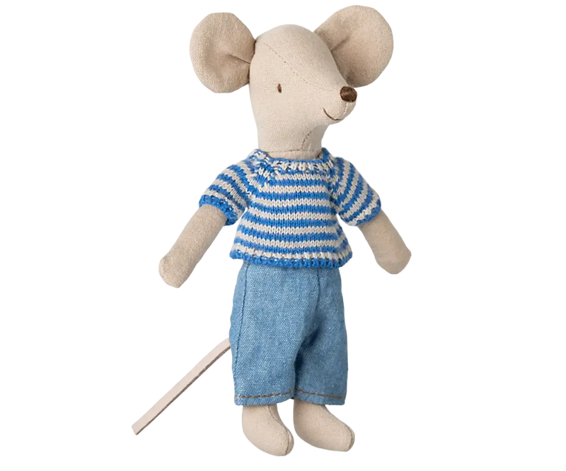 Maileg Knitted Sweater And Pants Big Brother Mouse