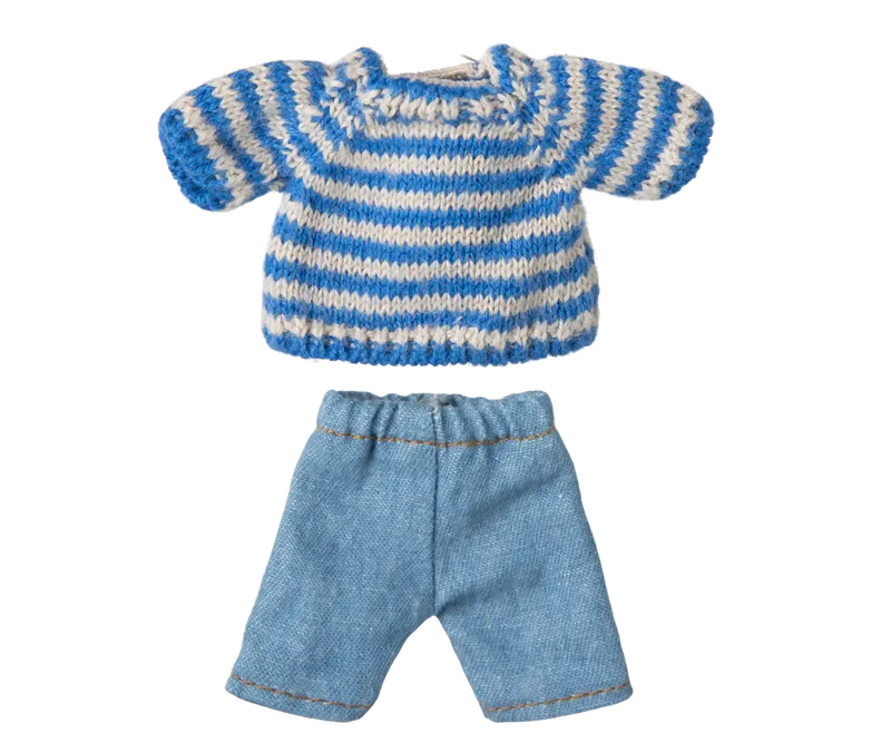 Maileg Knitted Sweater And Pants Big Brother Mouse
