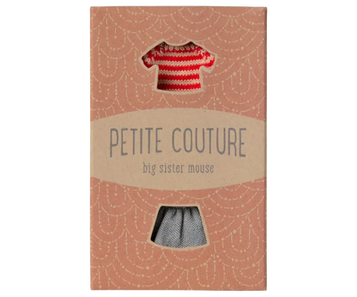 Maileg Knitted Sweater And Skirt Big Sister Mouse