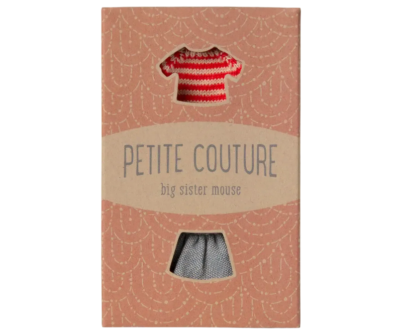 Maileg Knitted Sweater And Skirt Big Sister Mouse