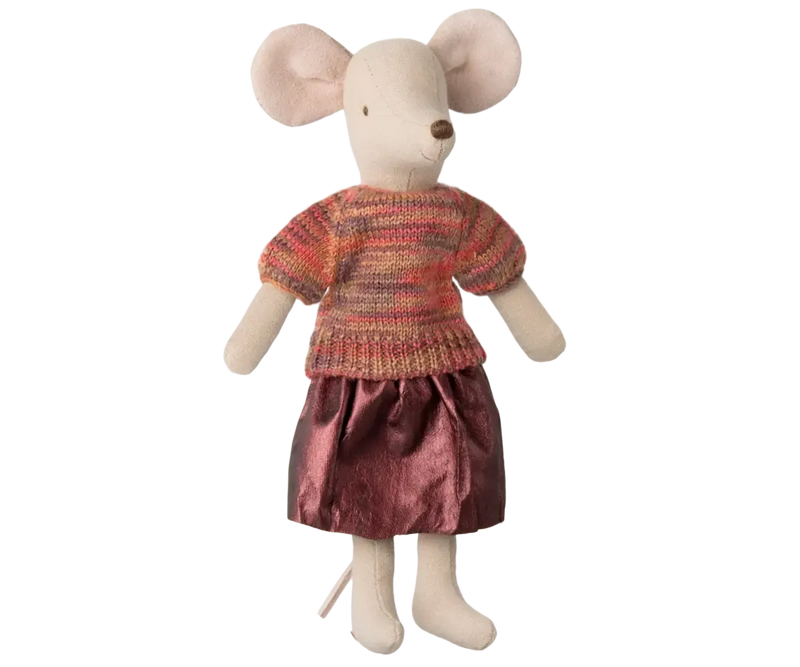 Maileg Skirt And Knitted Blouse, Mum Mouse