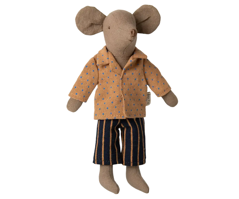 Maileg Shirt And Striped Pants Dad Mouse