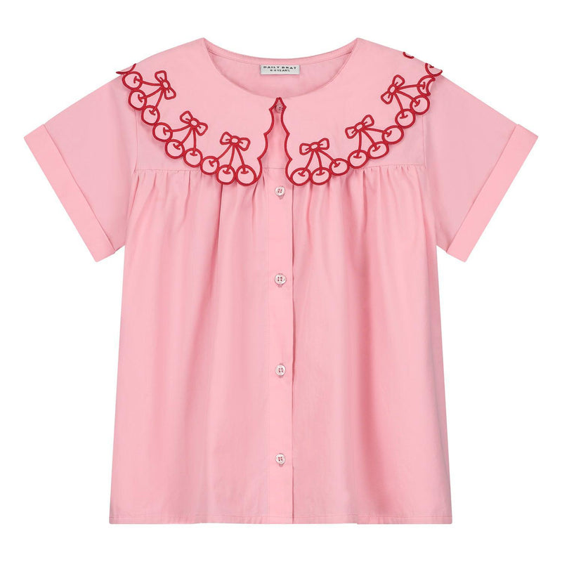 Daily Brat Happy Cherrie Blouse Willow Pink