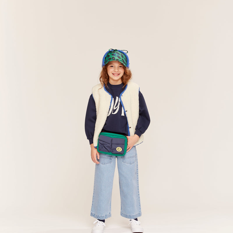 Wynken Duo Pocket Bag Navy/Python Green