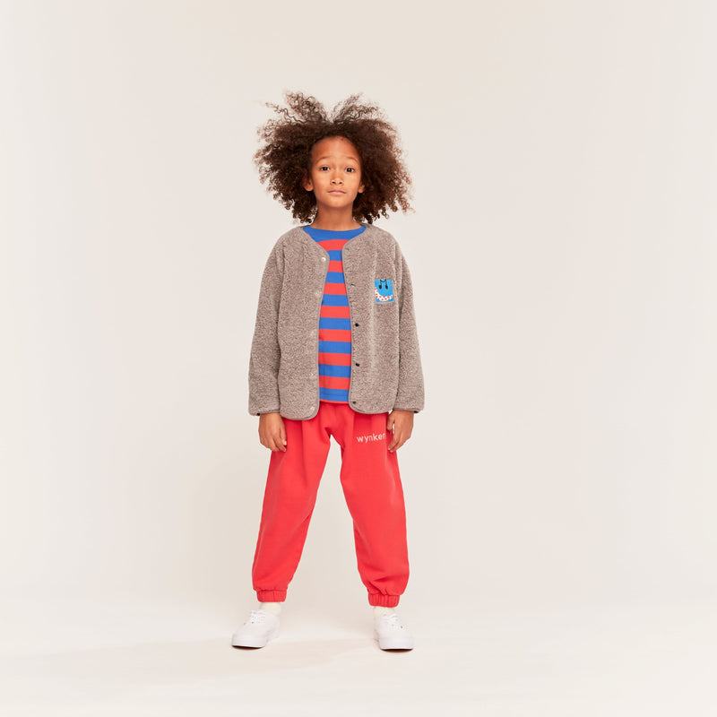 Wynken Duo Stripe Tee Ladybird/Snow Blue