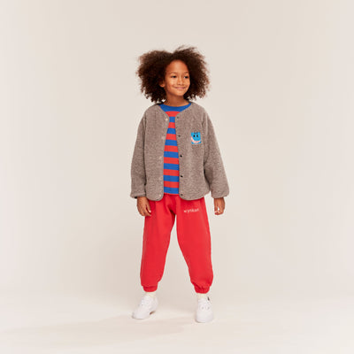 Wynken Duo Stripe Tee Ladybird/Snow Blue