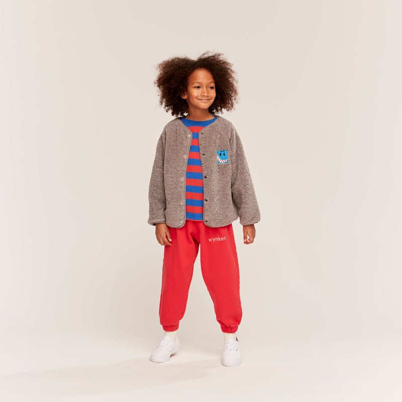 Wynken Duo Stripe Tee Ladybird/Snow Blue
