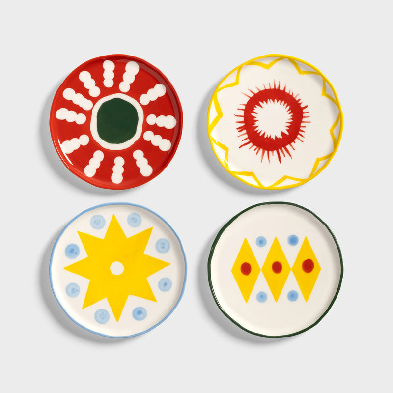 &Klevering Plate Festivo Small Set Of 4