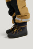 Tretorn Aspa Hybrid Junior laars in marineblauw met mosterdgele veters en grijze zool