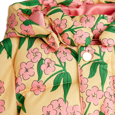 Mini Rodini Alpine Flowers Top Hooded Puffer