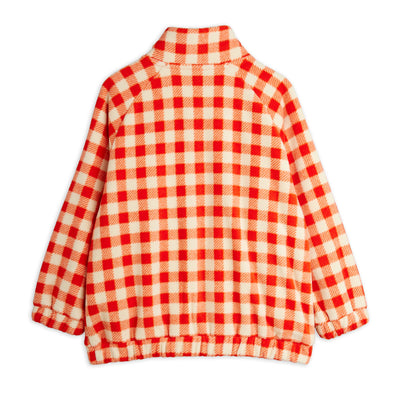 Mini Rodini Gingam Aop Fleece Jacket