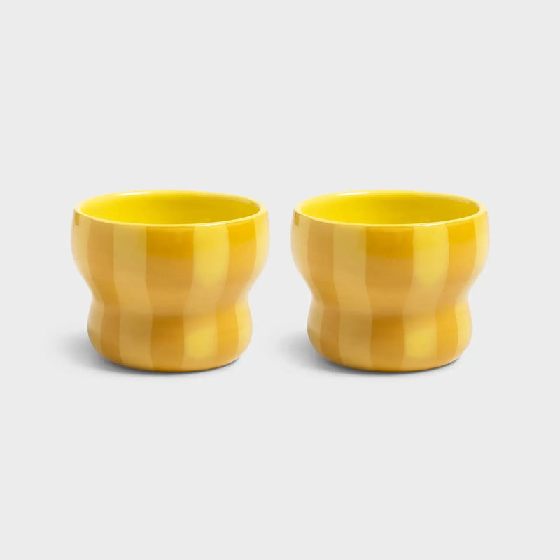 &Klevering Mug Circus Large Yellow Set Of 2