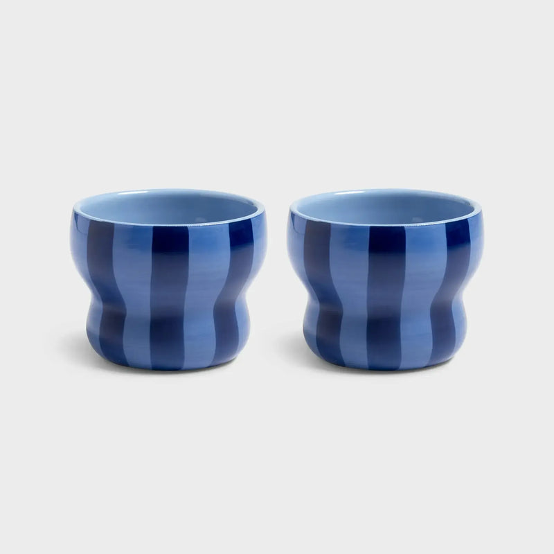 &Klevering Mug Circus Large Blue Set Of 2