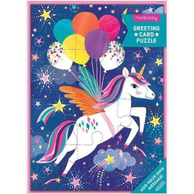 Mudpuppy Unicorn Birthday Card