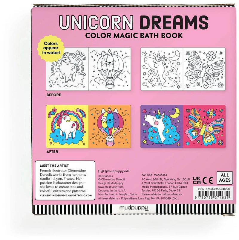 Mudpuppy Bath Book Unicorn Dreams