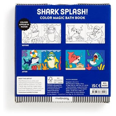 Mudpuppy Bath Book Shark Splash