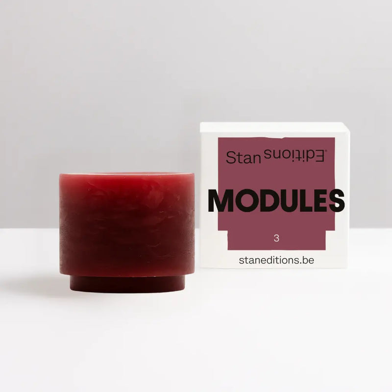 Stan Editions Module 3 Burgundy Candle