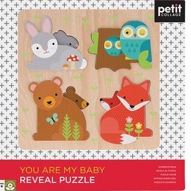Petit Collage Reveal Puzzle You Are My Baby
