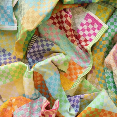 Foekje Fleur Tea Towel #57A Checkered Check
