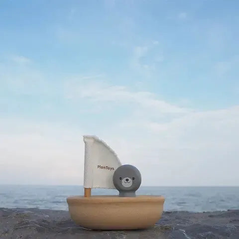Plantoys Zeilbootje Zeehond