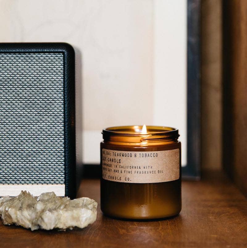 P.F. Candle Co Kaars Soyawax Teakwood & Tobacco