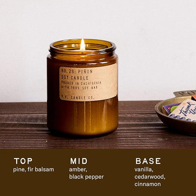 P.F. Candle Co Kaars Soyawax Pinon
