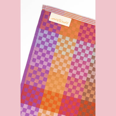 Foekje Fleur Tea Towel #86A Checkered Check
