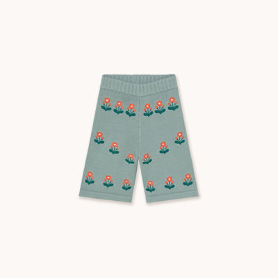 Tiny Cottons Flowers Baby Knitted Pant Sage