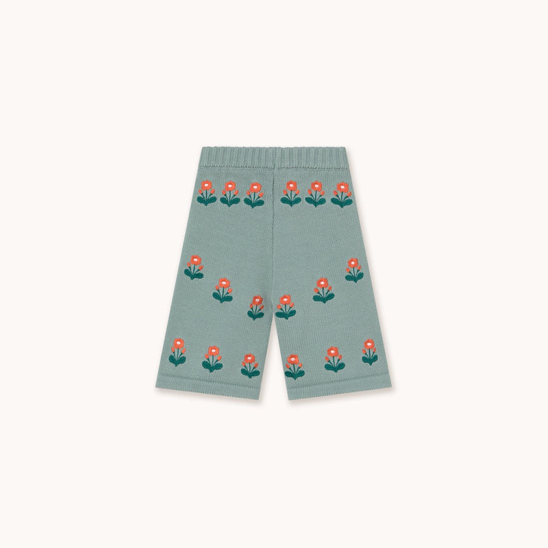 Tiny Cottons Flowers Baby Knitted Pant Sage