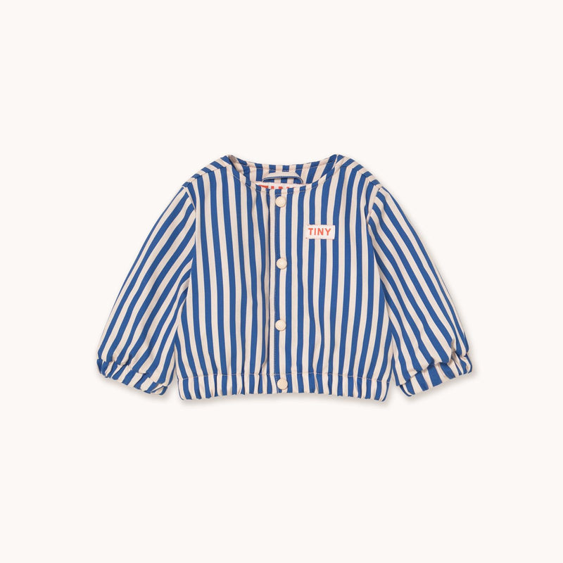 Tiny Cottons Stripes Baby Jacket Vanilla/Dark Blue