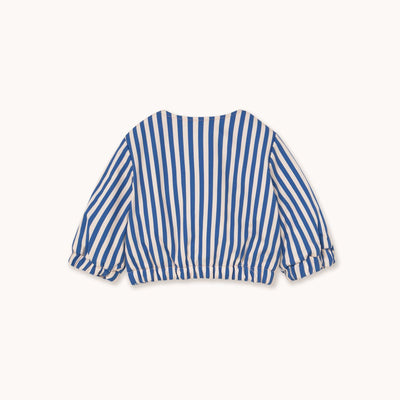 Tiny Cottons Stripes Baby Jacket Vanilla/Dark Blue